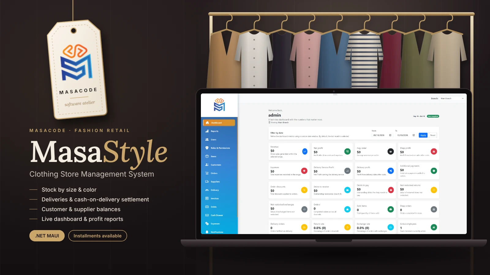 MasaStyle - System preview