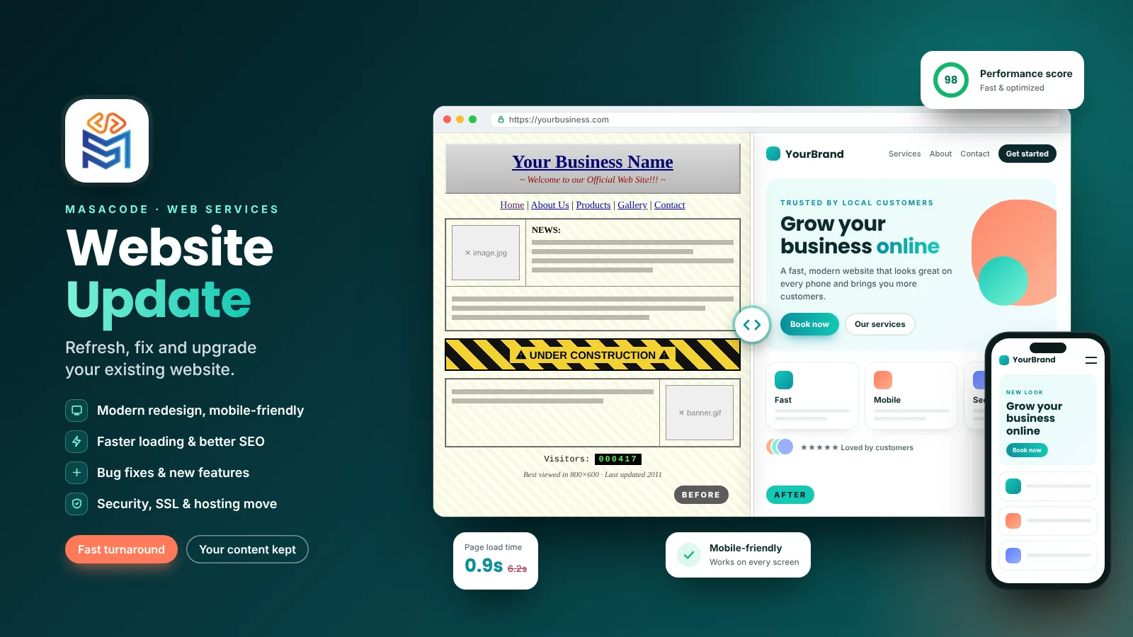 Website Update preview